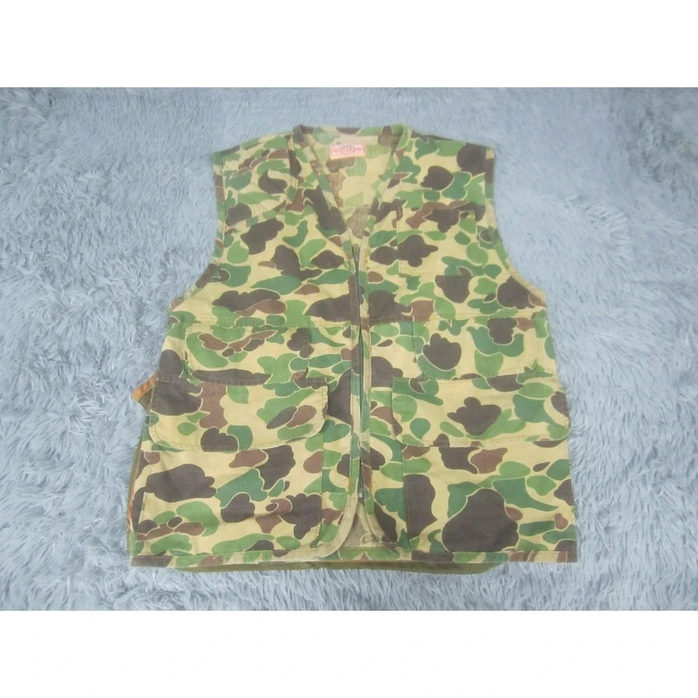 Saftbak Jacket Mens Medium Camouflage Vest Hunting Outdoors Game Pouch